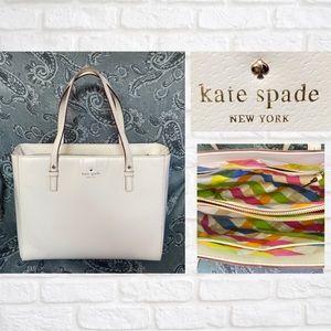 Kate Spade New York Grand Street Quinn White Handbag Vintage